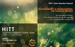 SUSTAINABILITY & DIGITALISATION: THE CHANGE DRIVERS - HITT