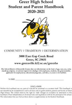 Greer High School Student and Parent Handbook 2020-2021