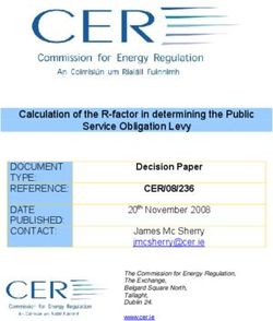 Calculation of the R-factor in determining the Public Service Obligation Levy
