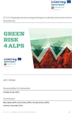 WP 1 PRONA Responsibility for Deliverable