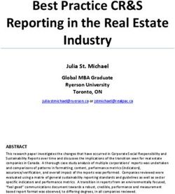 Best Practice CR&S Reporting in the Real Estate Industry