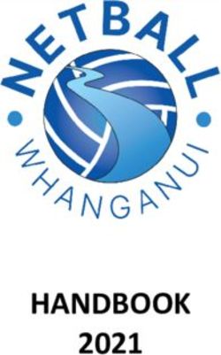 HANDBOOK 2021 - Sporty.co.nz