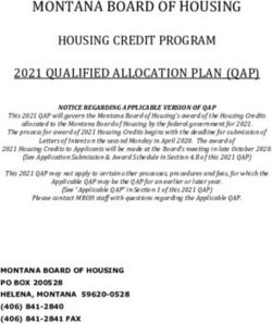 2021 QUALIFIED ALLOCATION PLAN (QAP)