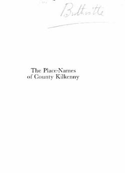 The Place-Names of County Kilkenny - Kilkenny Archaeological Society