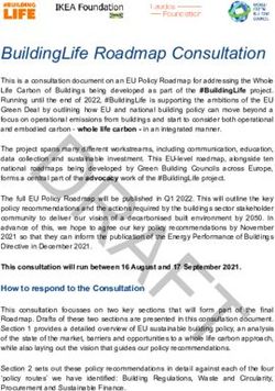 BUILDINGLIFE ROADMAP CONSULTATION - 1 & 2 DRAFT MASTER DOC MASTERDOC