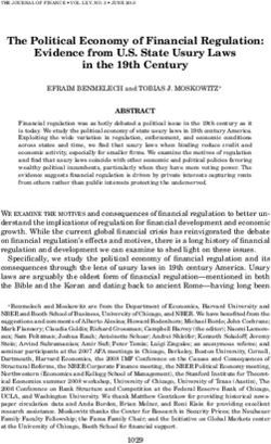 The Political Economy of Financial Regulation: Evidence from U.S. State Usury Laws in the 19th Century