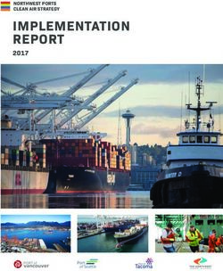 IMPLEMENTATION REPORT - 2017 NORTHWEST PORTS CLEAN AIR STRATEGY