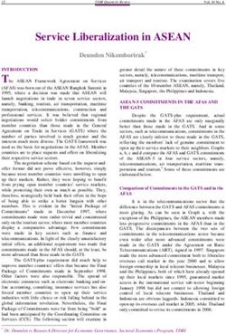 Service Liberalization in ASEAN - Deunden Nikomborirak