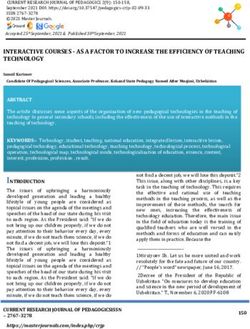 INTERACTIVE COURSES - AS A FACTOR TO INCREASE THE EFFICIENCY OF TEACHING TECHNOLOGY - Master Journals