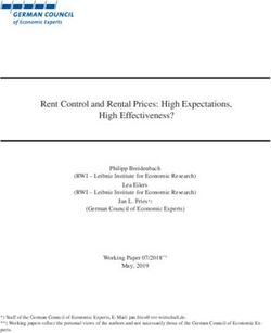 Rent Control and Rental Prices: High Expectations, High Effectiveness? - Sachverständigenrat Wirtschaft