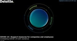 COVID-19 | Support measures for companies and employees Combating COVID-19 with resilience - Deloitte