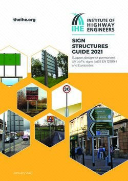 SIGN STRUCTURES GUIDE 2021 - Support design for permanent UK traffic signs to BS EN 12899-1 and Eurocodes - Institute of Highway ...