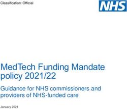 MedTech Funding Mandate Policy 2021/22 - Guidance For NHS Commissioners ...