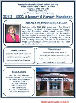 Updated October 1, 2020 (see page 61) - Tangipahoa Parish School System