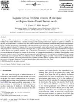 Legume versus fertilizer sources of nitrogen: ecological tradeoffs and human needs