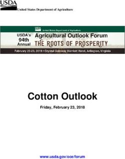 Cotton Outlook Friday, February 23, 2018 www.usda.govoce/forum - United States Department of Agriculture