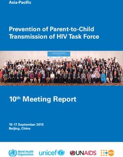 10th Meeting Report - Prevention of Parent-to-Child Transmission of HIV Task Force - Unicef