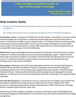 Raise Academic Quality - Strengthen CUNY flagship and college priority programs, and continuously update curricula