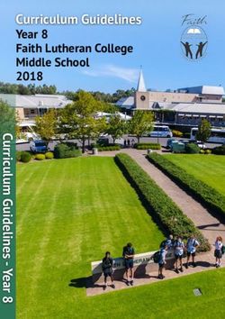 Curriculum Guidelines - Year 8 Faith Lutheran College Middle School 2018 - Faith Lutheran ...