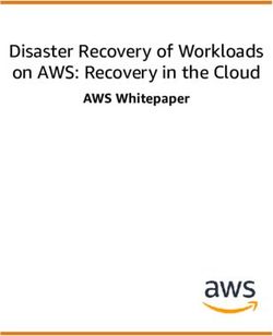 Disaster Recovery of Workloads on AWS: Recovery in the Cloud - AWS Whitepaper