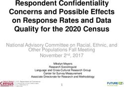 Respondent Confidentiality Concerns and Possible Effects on Response Rates and Data Quality for the 2020 Census - Census.gov