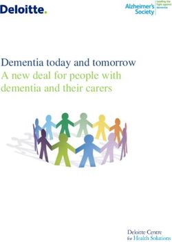 Dementia today and tomorrow A new deal for people with dementia and their carers