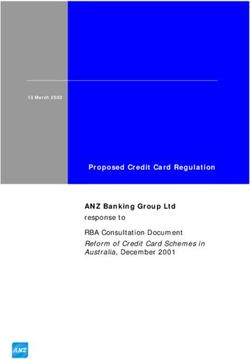 Proposed Credit Card Regulation ANZ Banking Group Ltd response to