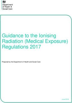 Guidance to the Ionising Radiation (Medical Exposure) Regulations 2017 - Prepared by the Department of Health and Social Care