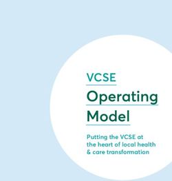 Operating Model VCSE Putting the VCSE at the heart of local health & care transformation - Hackney CVS