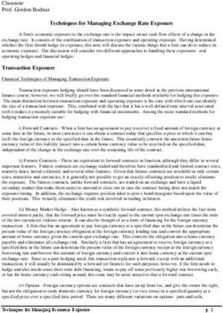 Techniques for Managing Exchange Rate Exposure