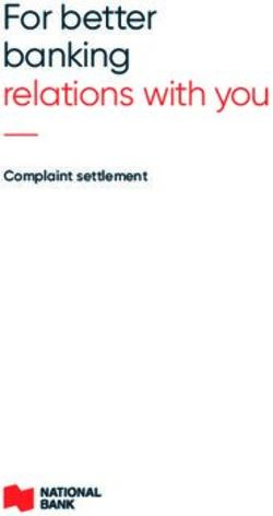 For better banking relations with you - Complaint settlement - National Bank