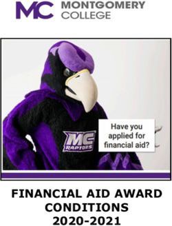 FINANCIAL AID AWARD CONDITIONS 2020-2021 - Montgomery College