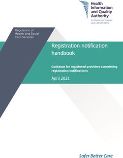 Registration notification handbook - April 2021 Guidance for registered providers completing registration notifications - HIQA