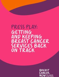 PRESS PLAY: GETTING AND KEEPING BREAST CANCER SERVICES BACK ON TRACK