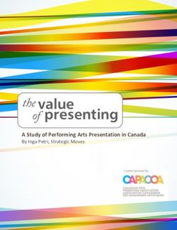 A Study of Performing Arts Presentation in Canada - By Inga Petri, Strategic Moves - capacoa