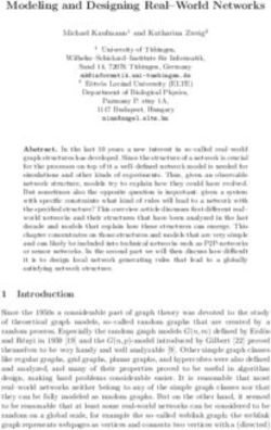 Modeling and Designing Real-World Networks