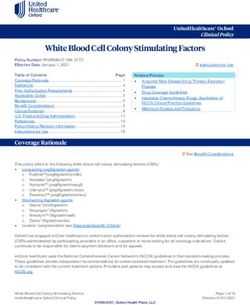 White Blood Cell Colony Stimulating Factors - UHCprovider.com