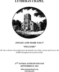 LUTHERAN CHAPEL - JONAH 2 AND MARK 9:30-37 "WELCOME" - Lutheran Chapel Church