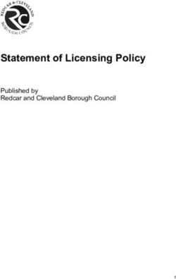 Statement of Licensing Policy - Published by Redcar and Cleveland Borough Council - this is Redcar & Cleveland
