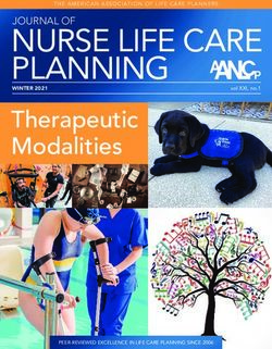 NURSE LIFE CARE PLANNING - Therapeutic Modalities JOURNAL OF - AANLCP