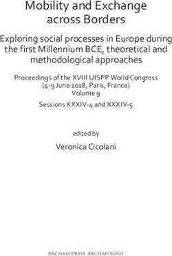 Mobility and Exchange across Borders - Archaeopress