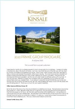 2020 PRIVATE GROUP BROCHURE - As at June 2020 First, a word from our past customers - Kinsale