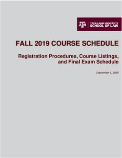 FALL 2019 COURSE SCHEDULE - Registration Procedures, Course Listings, and Final Exam Schedule - Texas A&M University School ...