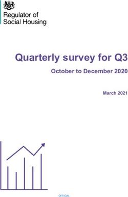 Quarterly survey for Q3 - October to December 2020 March 2021 - Gov.uk