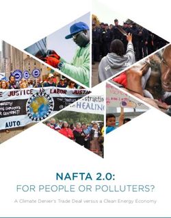NAFTA 2.0: FOR PEOPLE OR POLLUTERS? - A Climate Denier's Trade Deal versus a Clean Energy Economy - Sierra Club