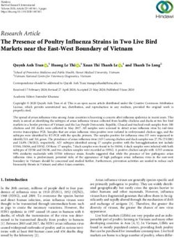 The Presence of Poultry Influenza Strains in Two Live Bird Markets near the East-West Boundary of Vietnam