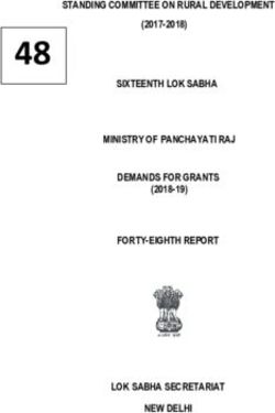 48 STANDING COMMITTEE ON RURAL DEVELOPMENT SIXTEENTH LOK SABHA MINISTRY OF PANCHAYATI RAJ DEMANDS FOR GRANTS FORTY-EIGHTH REPORT LOK SABHA SECRETARIAT