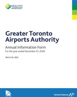 Greater Toronto Airports Authority - Annual Information Form For the year ended December 31, 2020 - Toronto Pearson Airport