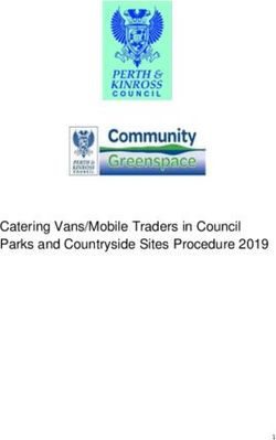 Catering Vans/Mobile Traders in Council Parks and Countryside Sites Procedure 2019