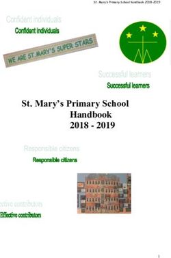 St. Mary's Primary School Handbook 2018 2019